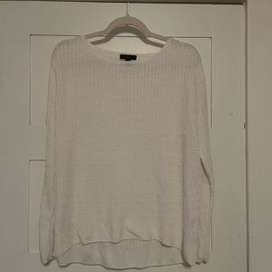 JCrew White Summer Wait Sweater